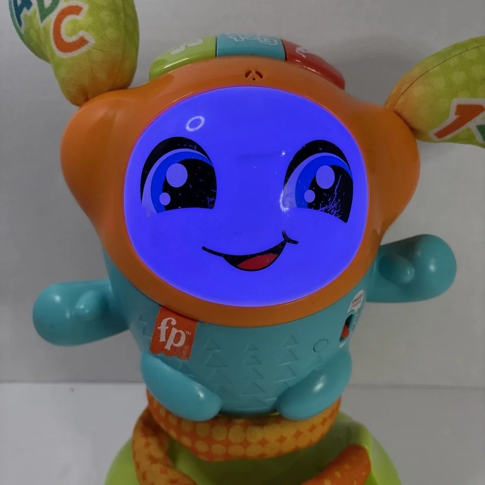 Fisher-Price Bright Beats Juniors BeatBo Blue Orange Interactive Musical Toy